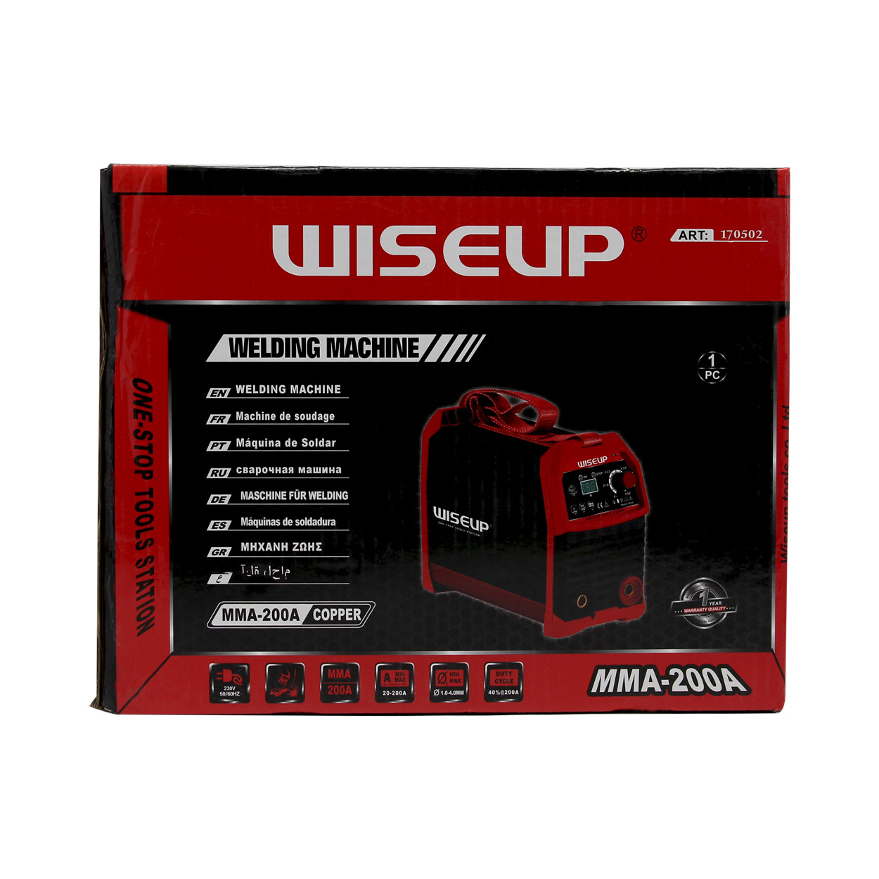 دستگاه جوش 200 آمپر وایزآپ  مدل 170502