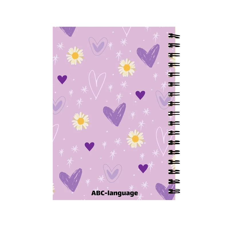 دفتر زبان 60 برگ مدل قلب کد 6547