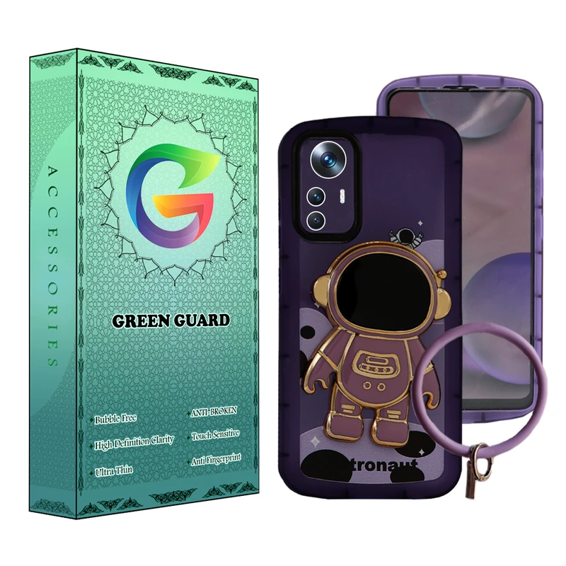 کاور گرین گارد مدل Astronaut-Gurad مناسب برای گوشی موبایل شیائومی Mi 12T / 12T Pro به همراه بند آویز
