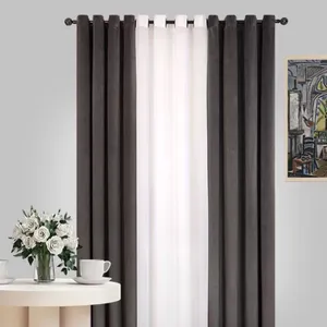 پرده مدل پانچ حریر سایز 150x280 سانتی متر