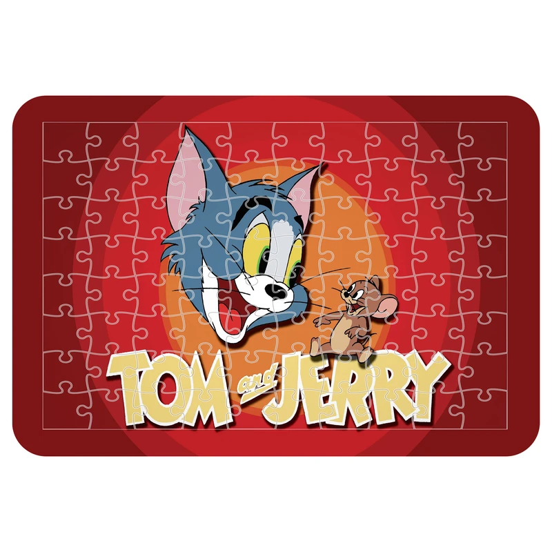 پازل 54 تکه اطلس آبی طرح کارتون تام و جری  مدل P1809