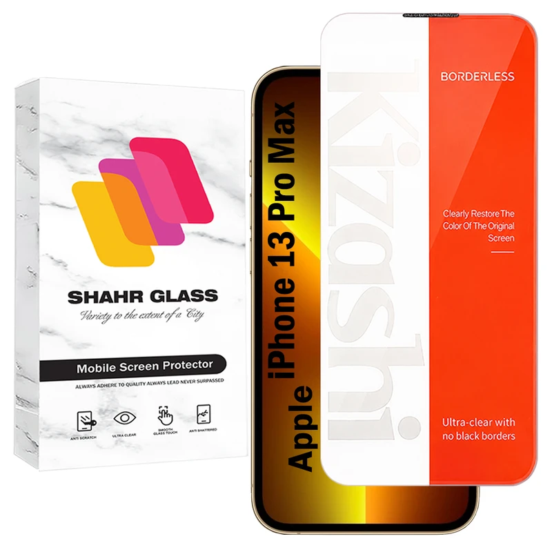 محافظ صفحه نمایش شهر گلس مدل KIZNOST مناسب برای گوشی موبایل اپل iPhone 13 Pro Max