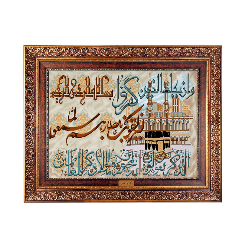 تابلو فرش ماشینی نقش نگار رضوی طرح وان یکاد کد 386KC