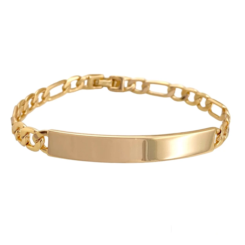 دستبند زنانه ژوپینگ مدل فیگارو پلاک دار کد B4322