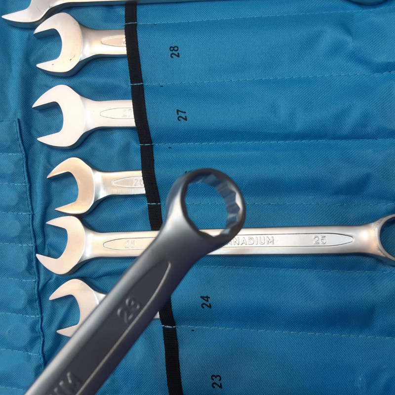 آچار یکسر تخت و یکسر رینگی مکس جرمنی مدل UY32295 مجموعه 25 عددی