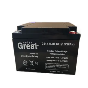 باتری UPS 12 ولت 28 آمپرساعت گریت سولار مدل GS12.28AH