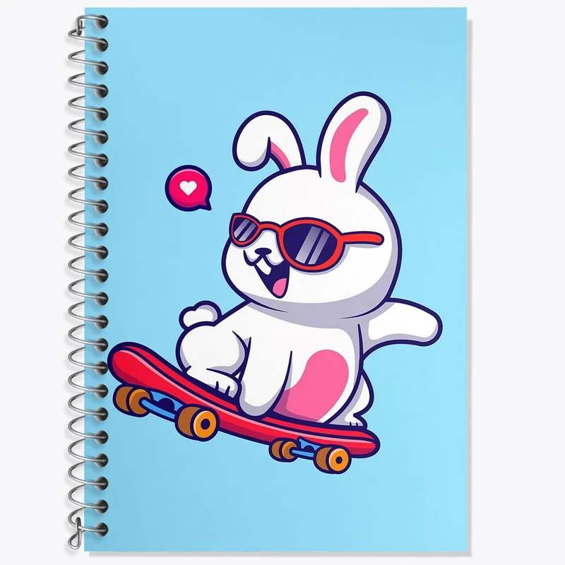 دفتر زبان 50 برگ خندالو مدل سه خط طرح خرگوش کد 26214