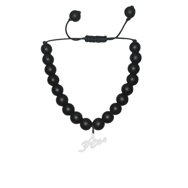 دستبند نقره هایکا طرح معصومه مدل n.ha1-223