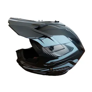 کلاه کاسکت مدل کراسی کد 166 BLACK LINE WHITE