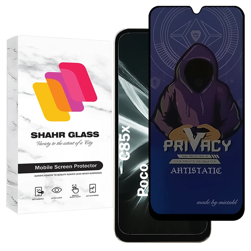 محافظ صفحه نمایش شهر گلس مدل PRMS مناسب برای گوشی موبایل شیائومی Poco C85x