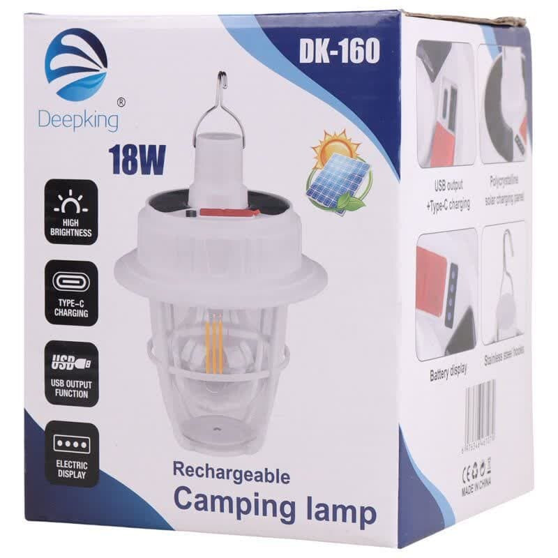 چراغ آویز چادر دیپکینگ مدل DK-160 با نور چند رنگ