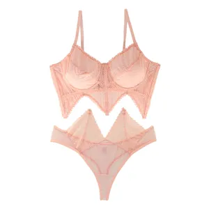 ست شورت و سوتین زنانه برتا مدل توری کد 2520P