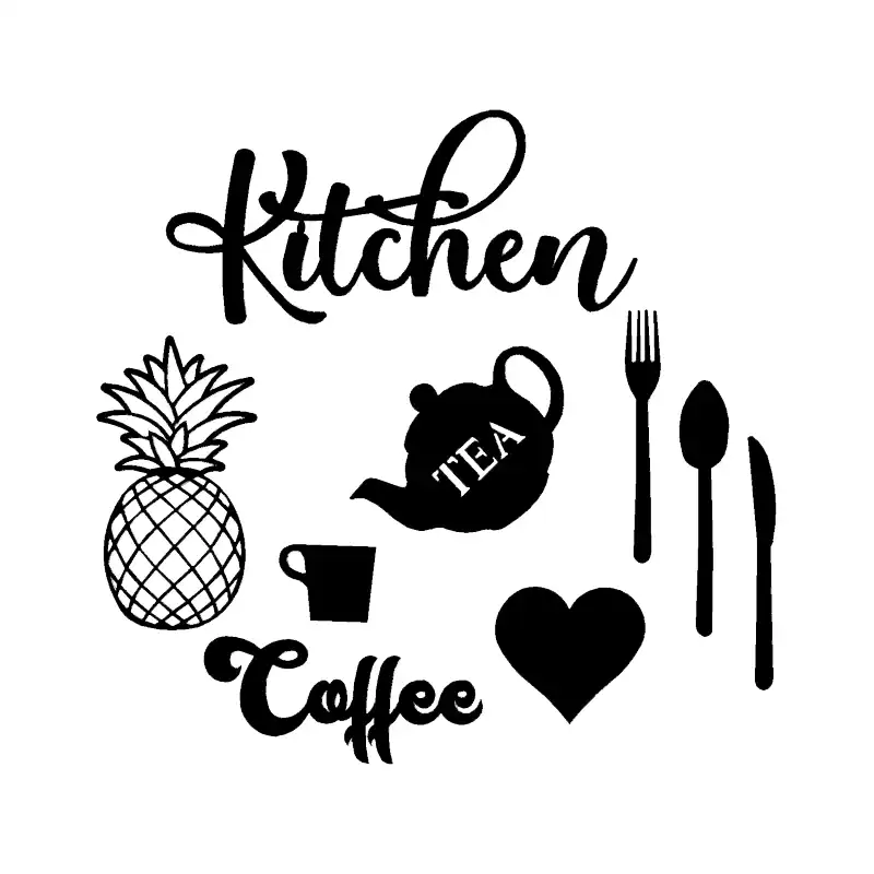 استیکر طرح آشپزخانه T6662