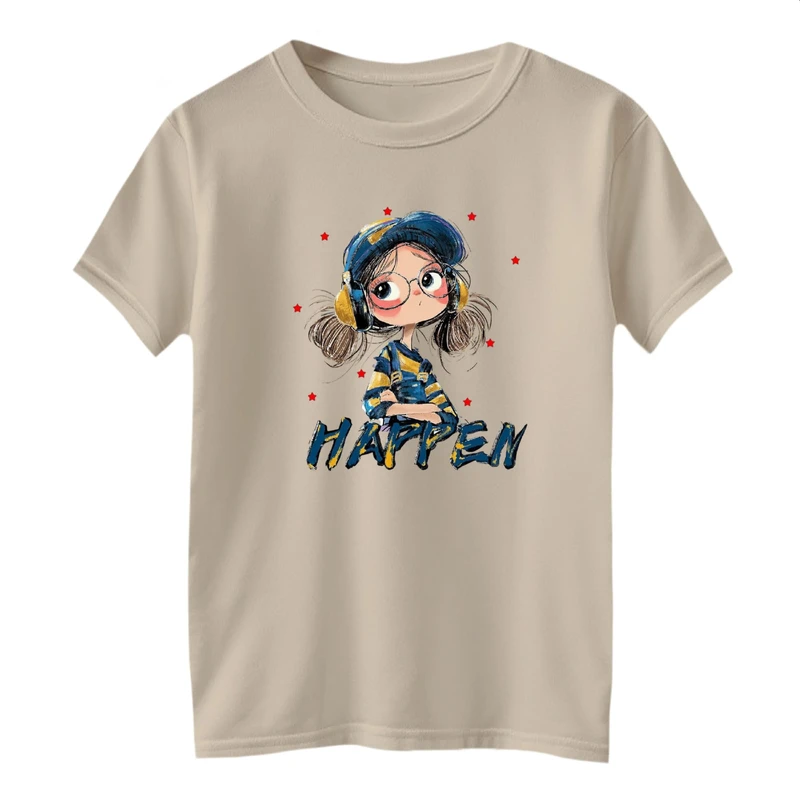 تی شرت آستین کوتاه بچگانه مدل دخترک کد 3