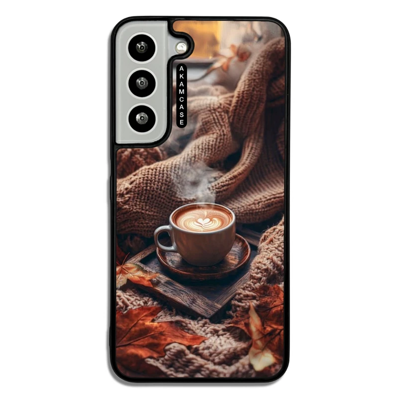 کاور آکام مدل AMC-WSGS22-COFFEE-17 مناسب برای گوشی موبایل سامسونگ Galaxy S22