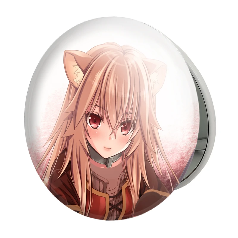 آینه جیبی خندالو طرح رافتالیا انیمه ظهور قهرمان سپر مدل تاشو کد 15934 