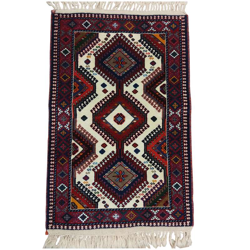 فرش دستباف یک و نیم متری مدل یلمه کد 301