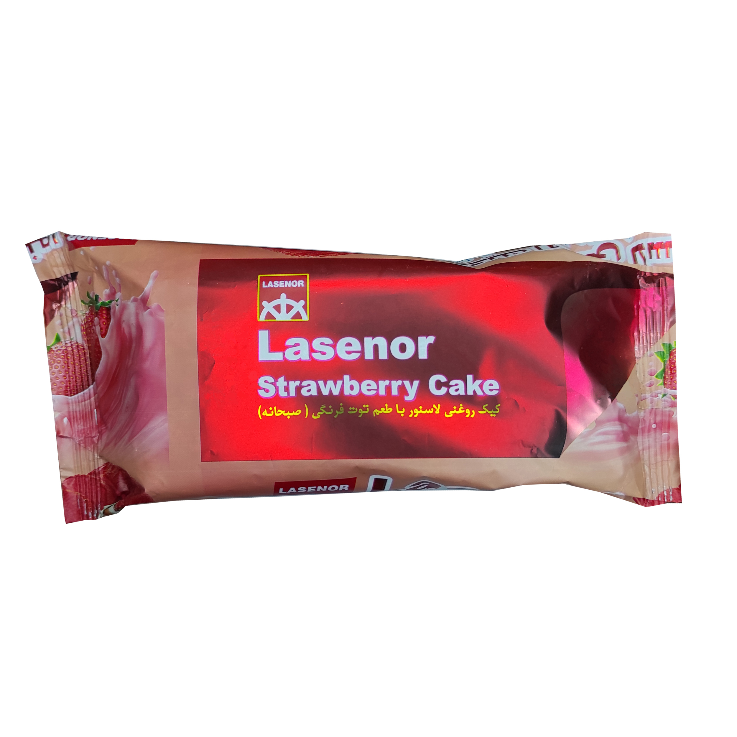 کیک روغنی با طعم توت فرنگی لاسنور - 105 گرم