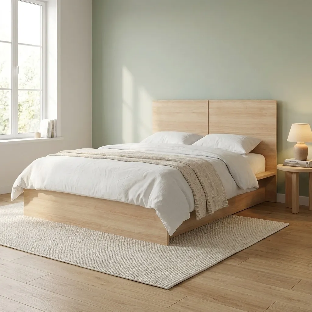 تخت خواب دو نفره اسمردیس مدل R106 سایز 200x160