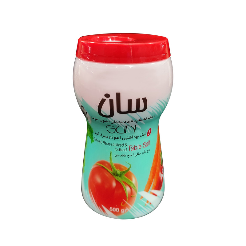 نمک یددار تصفیه شده تبلور مجدد سان - 500 گرم