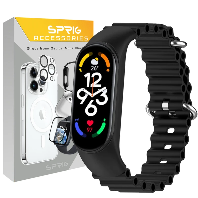 بند اسپریگ مدل Ocean MI مناسب برای ساعت هوشمند شیائومی Mi band 4/5/6