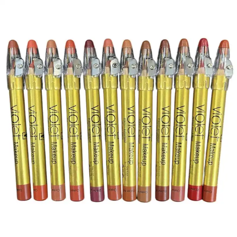 رژ لب مدادی وییولت مدل Mu بسته 12 عددی