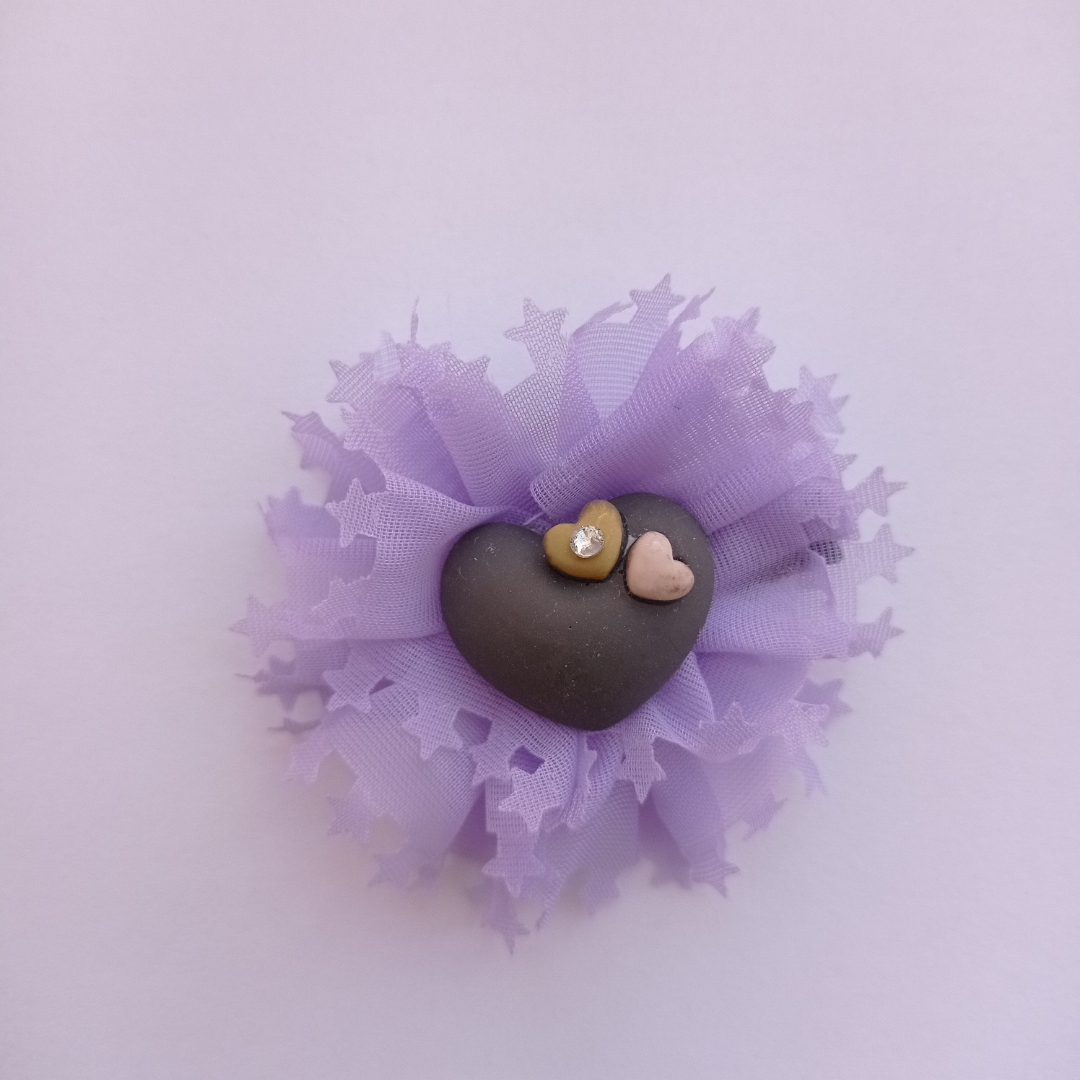 گیره مو دخترانه مدل قلبی 05