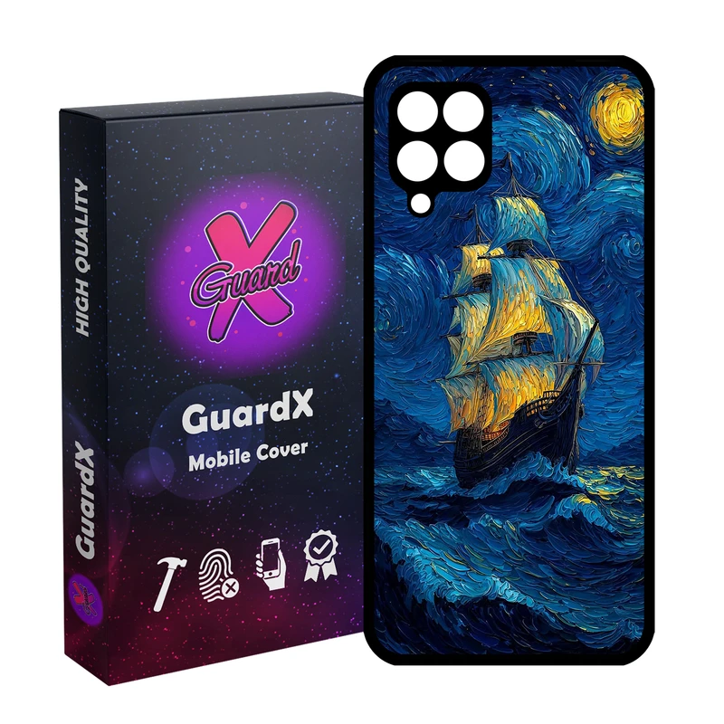 کاور گارد ایکس طرح کشتی ونگوگ مدل 10900 مناسب برای گوشی موبایل سامسونگ Galaxy A12/M12/F12
