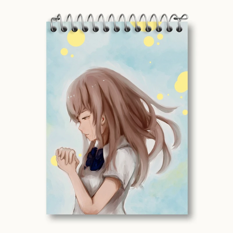 دفتر یادداشت 50 برگ خندالو مدل شوکو نیشیمیا انیمه سایلنت ویس A Silent Voice کد 15775