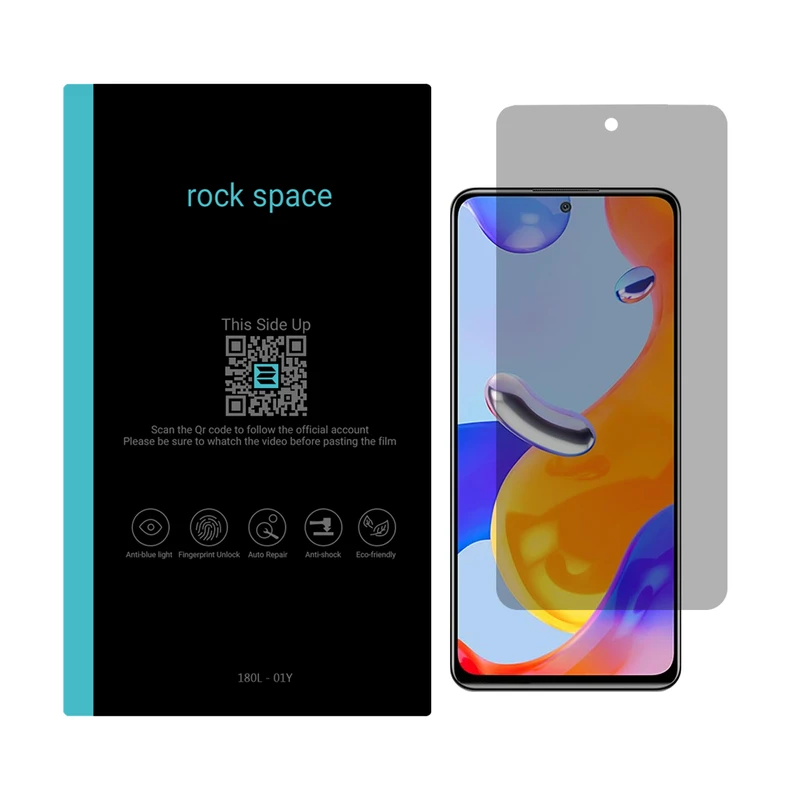محافظ صفحه نمایش حریم شخصی راک اسپیس کد PRV مناسب برای گوشی موبایل شیائومی Redmi Note 11 Pro 4G