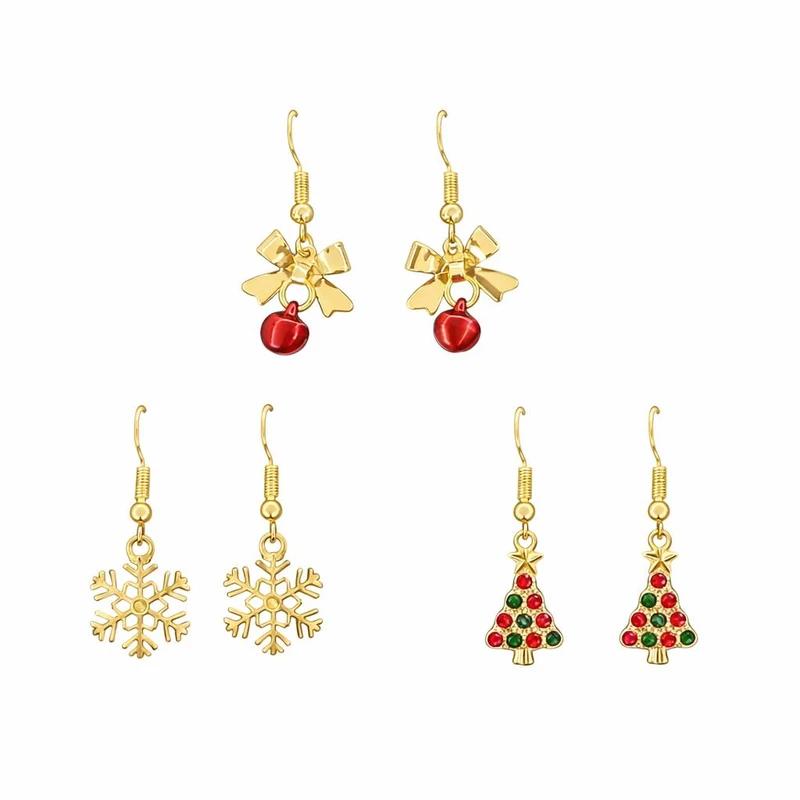 گوشواره دخترانه مدل 01 بسته 3 عددی