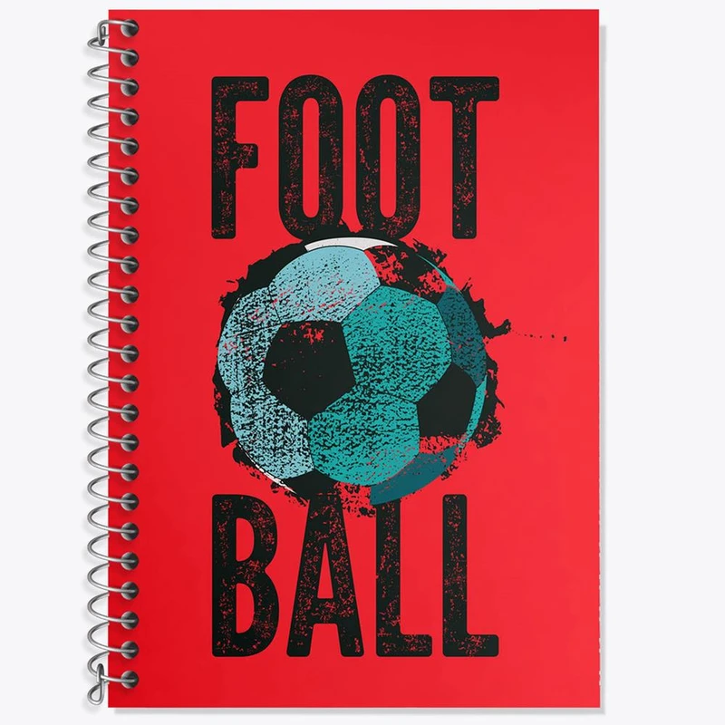 دفتر زبان 50 برگ خندالو مدل سه خط طرح فوتبال Football کد 25965