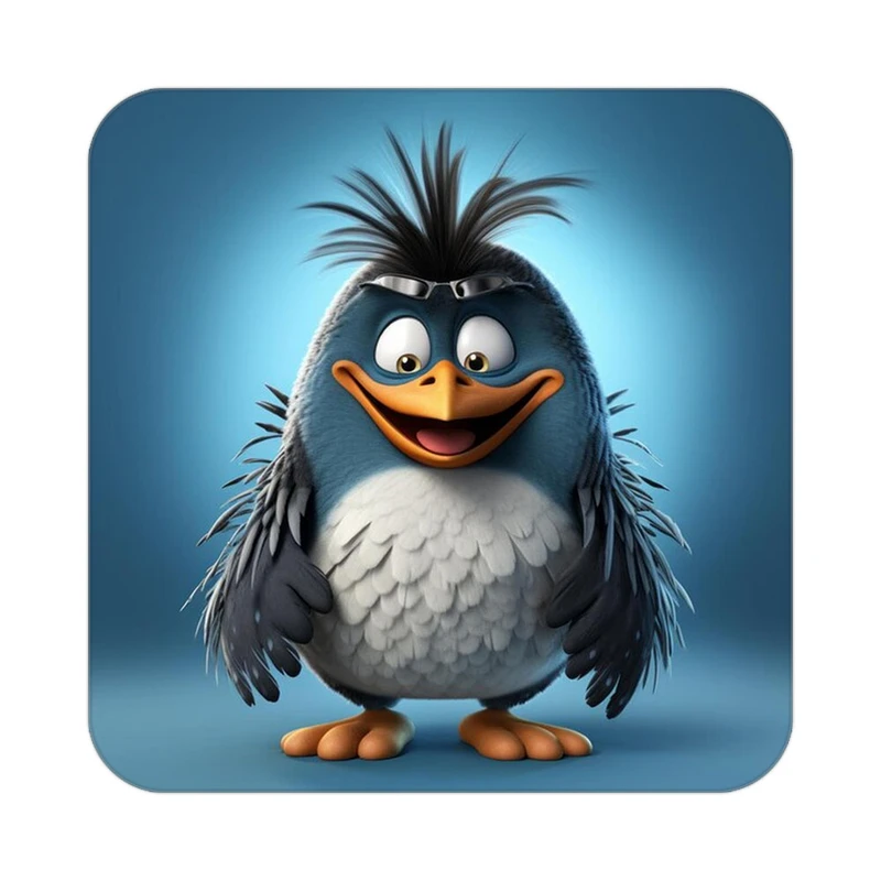 زیر لیوانی کاکتی طرح حیوانات کارتونی مدل mp28747