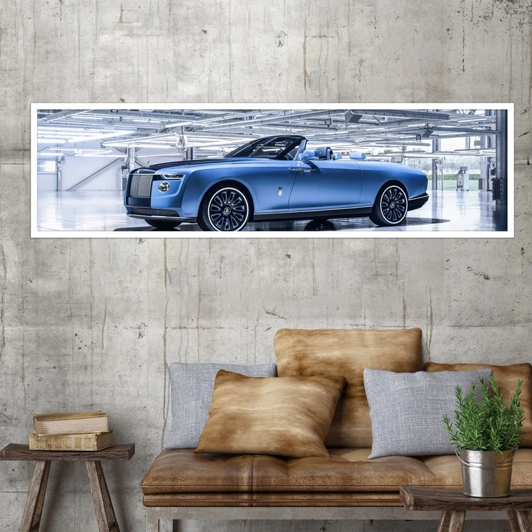 تابلو بکلیت طرح ماشین رولز رویس مدل کشیده W-7918