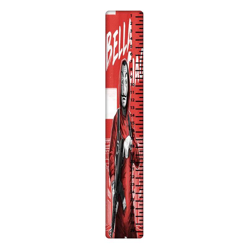 خط کش 30 سانتی متر طرح Money Heist کد 2113