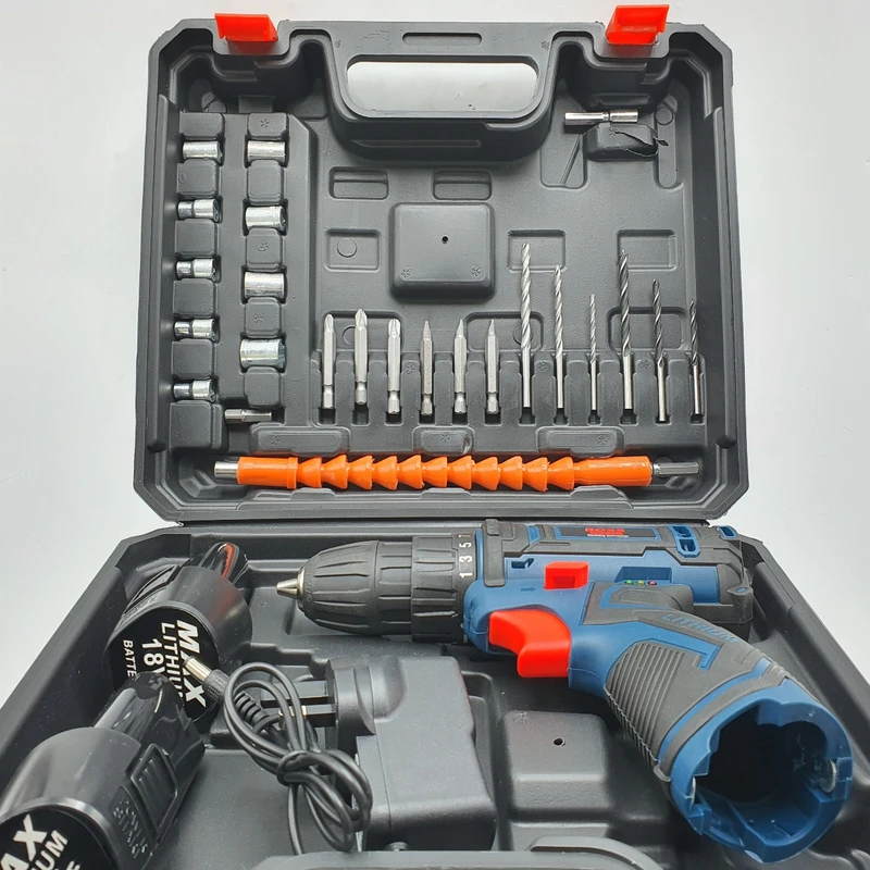 عکس شماره 12 : پیچ گوشتی شارژی باس مدل li-ion-18v مجموعه 28 عددی