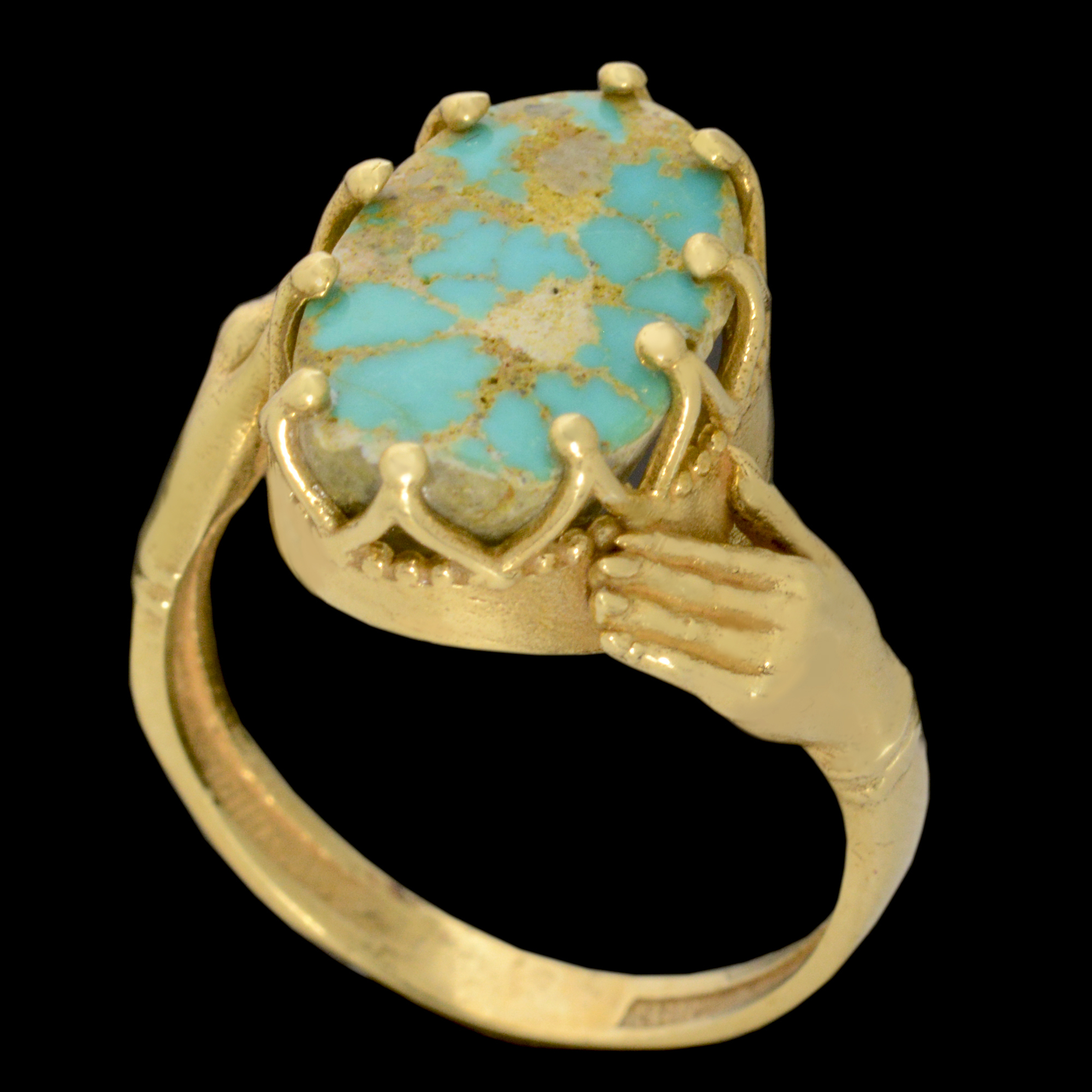 انگشتر طلا ۱۸ عیار زنانه طلای مستجابی مدل 67143