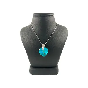 گردنبند نقره زنانه سواروسکی مدل قلب بزرگ کد 300038