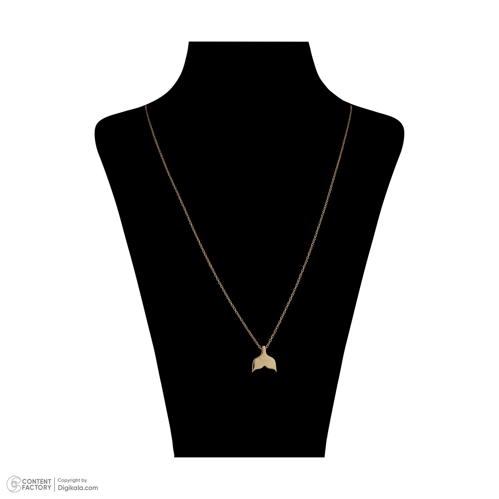 گردنبند طلا 18 عیار زنانه مایا ماهک مدل MM1832 طرح دم وال -  - 2