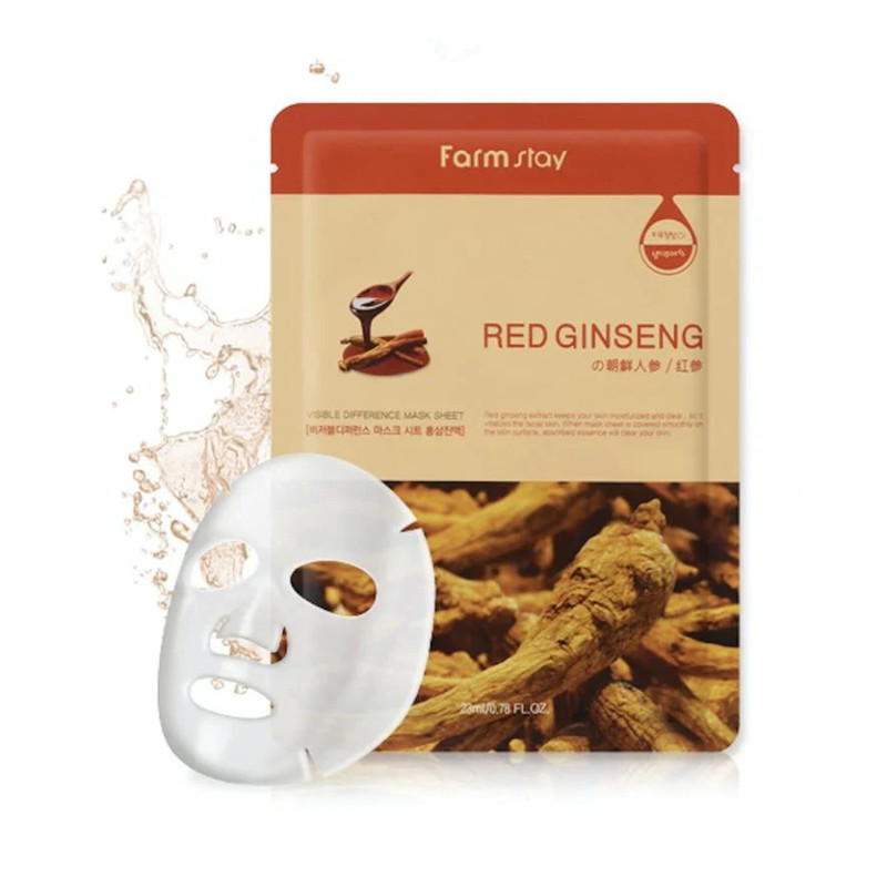 ماسک صورت فارم استی مدل ginseng حجم 23 میلی لیتر ماسک صورت فارم استی مدل ginseng حجم 23 میلی لیتر