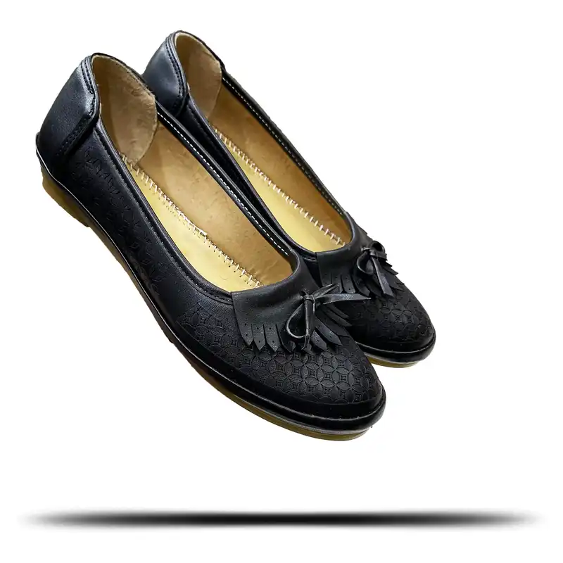 کفش زنانه مدل چرم پوش کد Bk