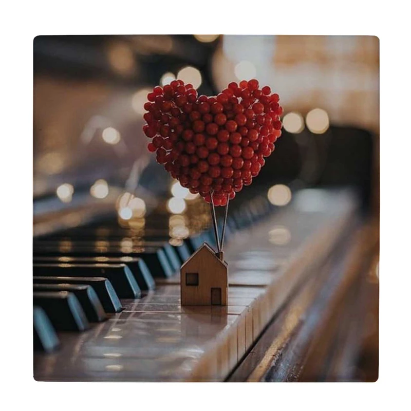  زیر لیوانی طرح پیانو و ماکت کلبه کد    3670448_1670