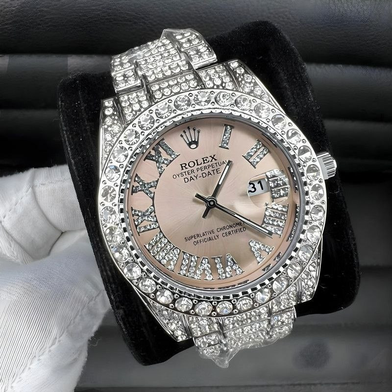 ساعت مچی عقربه‌ای مردانه  مدل فول نگین دیت جاست