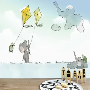 پوستر دیواری سه بعدی مدل فیل بادبادک DVRF1657