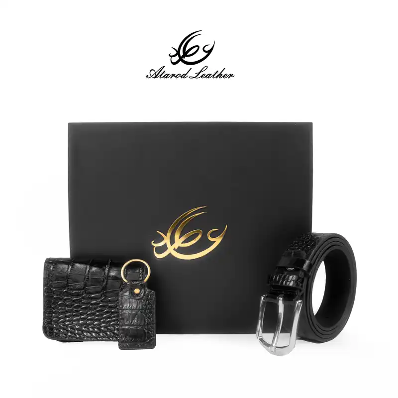 ست هدیه چرم عطارد مدل چرم طبیعی کد A79