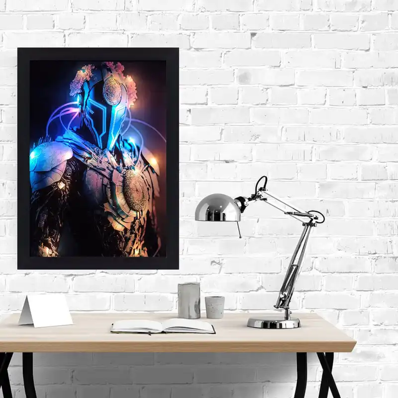 تابلو نوری گیم دکور طرح ربات مدل game11