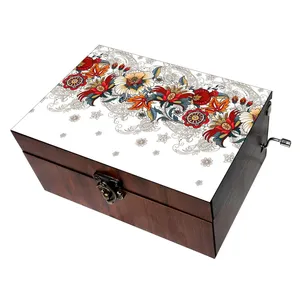جعبه موزیکال مدل گل کد B297
