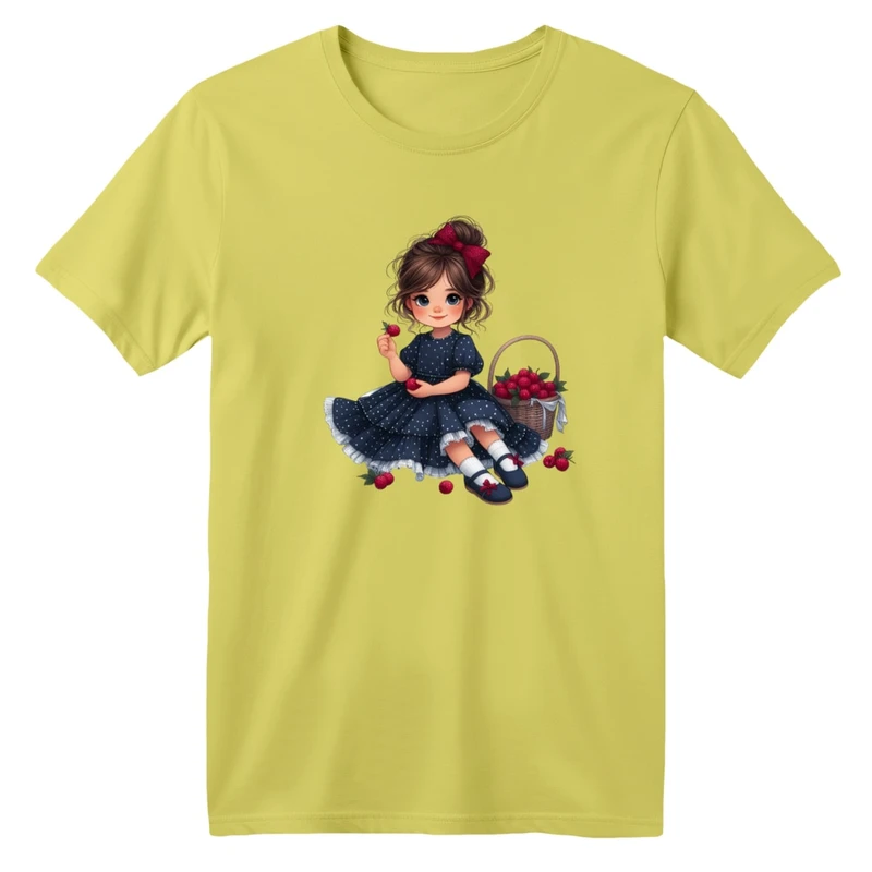 تی شرت آستین کوتاه بچگانه مدل دخترک کد 01