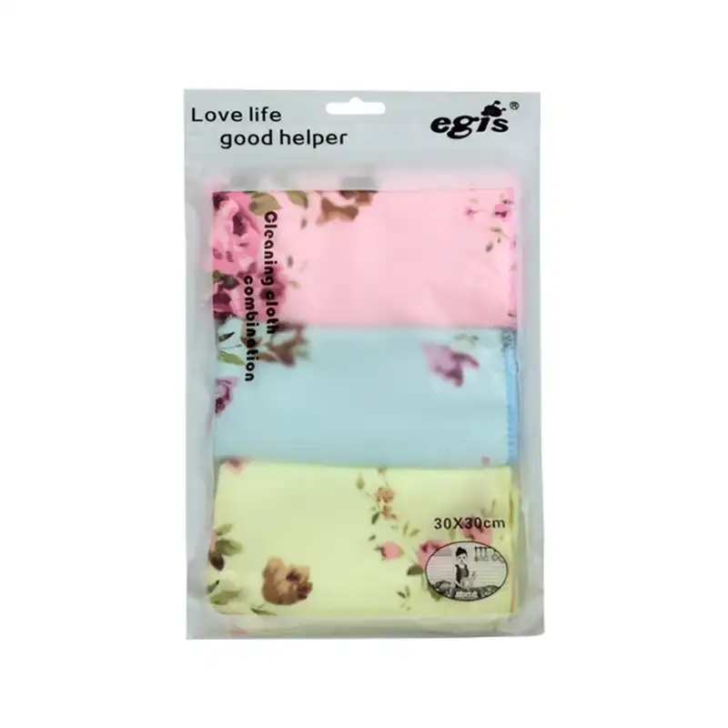دستمال آشپزخانه اگیس مدل گلدار کد 501 بسته سه عددی