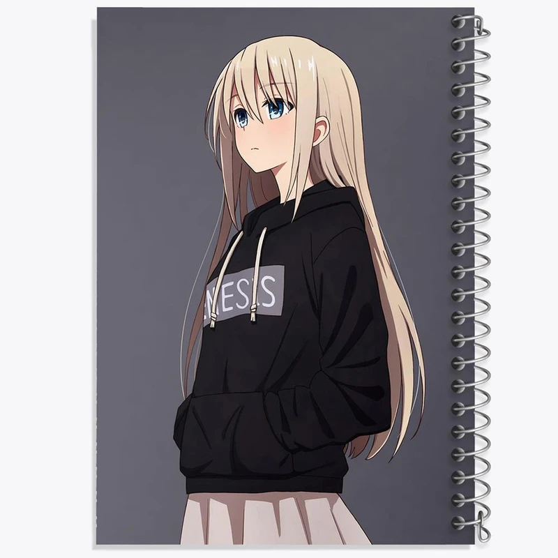 دفتر نقاشی 50 برگ خندالو مدل دختر انیمه ای کد 18071